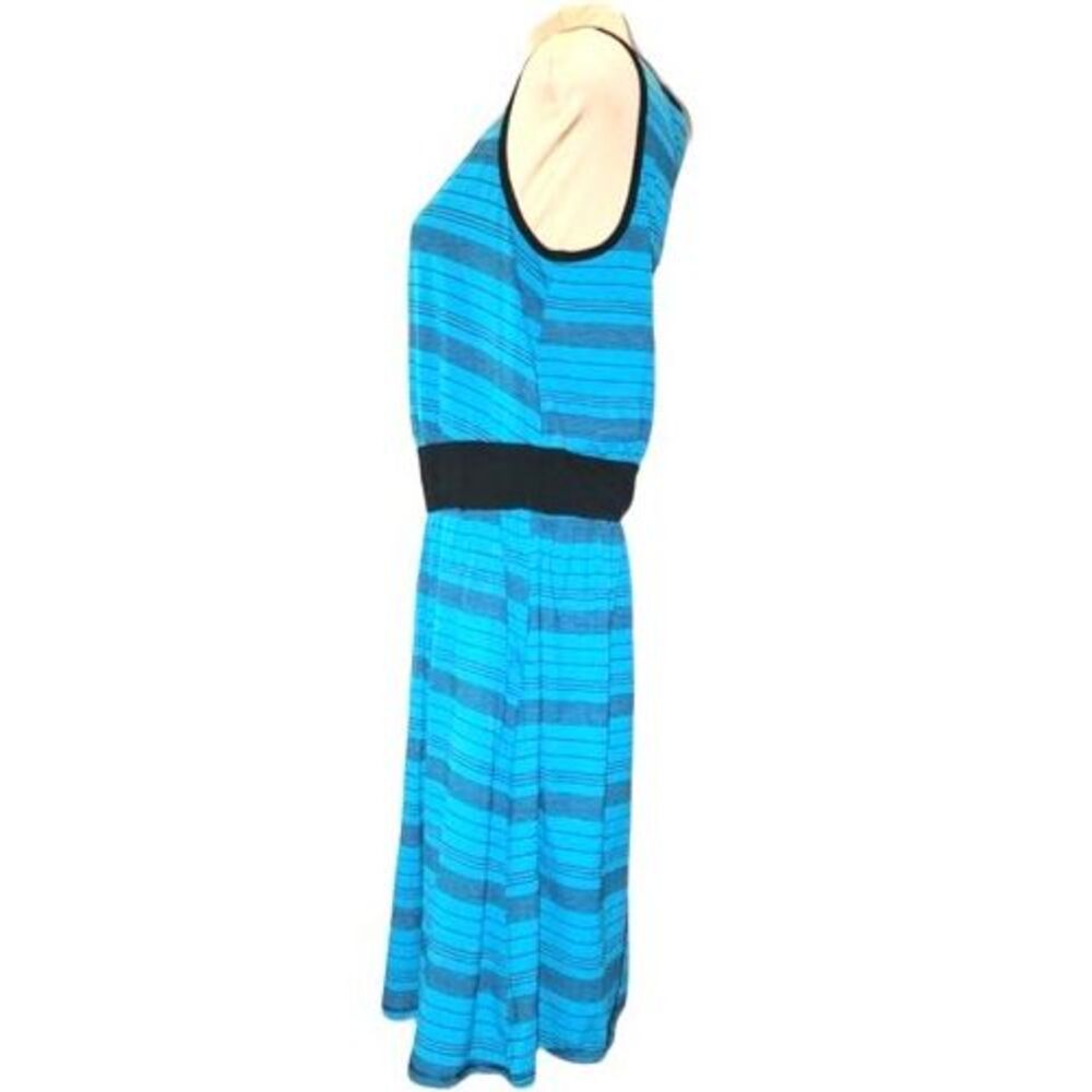 Torrid Green & Black Striped Sleeveless‎ Casual Midi Dress Plus Size 1X(14/16) - Picture 4 of 8